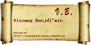 Viszmeg Benjámin névjegykártya